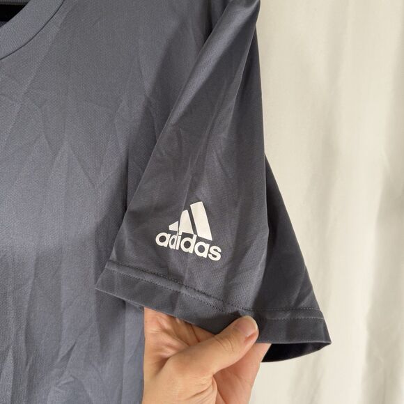 Adidas Sporting KC Shirt Men's Large Grey Short Sleeve Crewneck Athletic - Picture 7 of 11